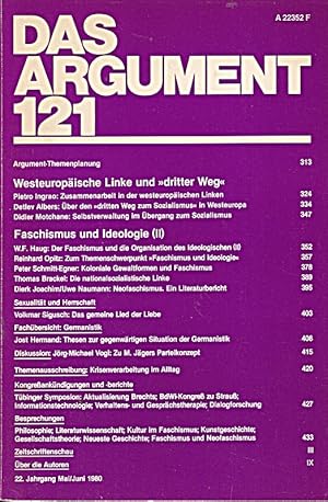 Seller image for Das Argument - Band 121 - Zeitschrift fr Philosophie und Sozialwissenschaften ( for sale by Die Buchgeister