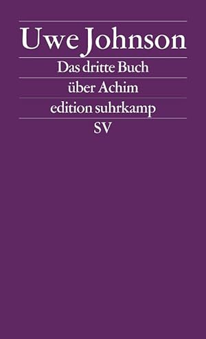 Bild des Verkäufers für Das dritte Buch über Achim: Roman (edition suhrkamp) zum Verkauf von Die Buchgeister