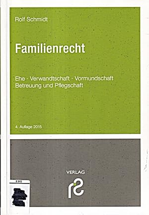 Bild des Verkufers fr Familienrecht: Ehe, Verwandtschaft, Vormundschaft, Betreuung zum Verkauf von Die Buchgeister