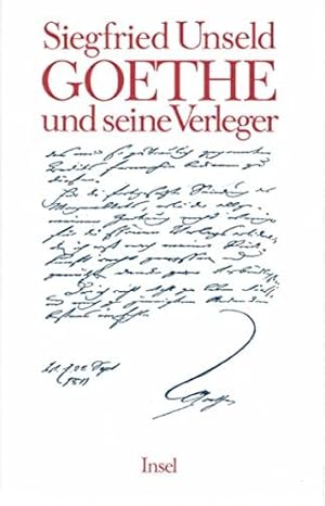 Imagen del vendedor de Goethe und seine Verleger a la venta por Die Buchgeister