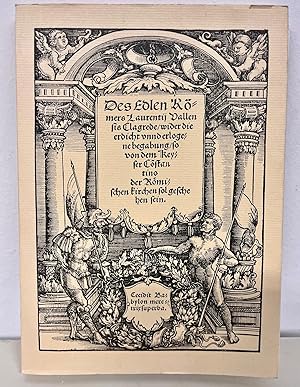 Seller image for Clagrede wider die erdicht unnd erlogene begabung so von dem Keyser Constantino der Roemischen kirchen sol geschehen sein for sale by Buchplatz.ch