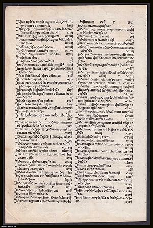 1497 Nuremberg Chronicle : Liber Chronicarum : Schedel's World Chronicle. A double sided leaf, 18...