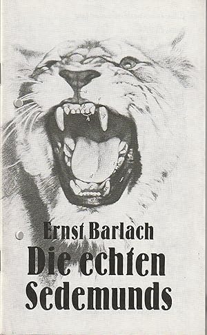Bild des Verkufers fr Programmheft Ernst Barlach DIE ECHTEN SEDEMUNDS Premiere 31. Januar 1986 Ernst-Barlach-Theater Gstrow zum Verkauf von Programmhefte24 Schauspiel und Musiktheater der letzten 150 Jahre