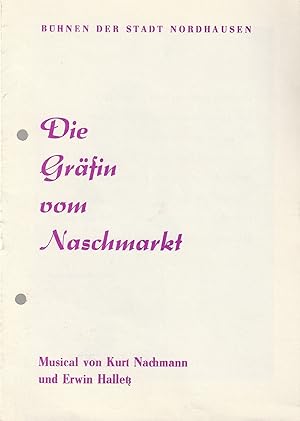 Seller image for Programmheft Nachmann / Halletz DIE GRFIN VOM NACHMARKT Premiere 20. August 1982 Spielzeit 1982 / 83 Heft 1 for sale by Programmhefte24 Schauspiel und Musiktheater der letzten 150 Jahre