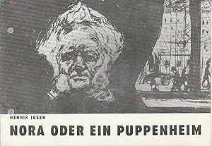 Imagen del vendedor de Programmheft Henrik Ibsen NORA oder EIN PUPPENHEIM Premiere 28. November 1986 Spielzeit 1986 / 87 Heft Nr. 5 a la venta por Programmhefte24 Schauspiel und Musiktheater der letzten 150 Jahre