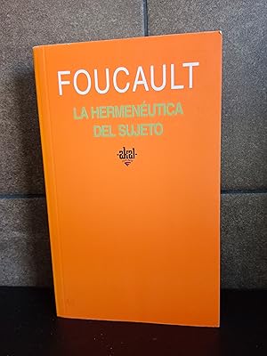 Image du vendeur pour La hermenutica del sujeto: 237 (Universitaria). Michel Foucault. mis en vente par Lauso Books