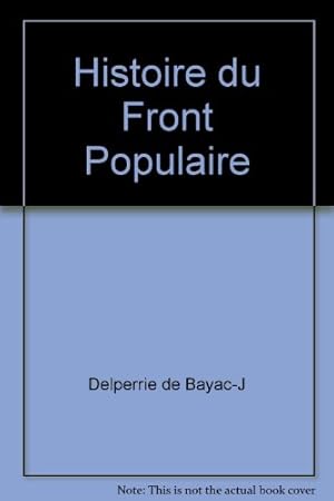 Image du vendeur pour Histoire du front populaire mis en vente par Ammareal