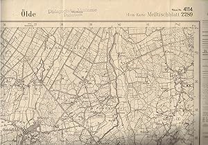 Bild des Verkufers fr Blatt 2289 lde (spter Nr. 4114 Oelde).Topographische Karte 1 : 25.000 (4-cm-Karte). Ausgabe 1926 zum Verkauf von Paderbuch e.Kfm. Inh. Ralf R. Eichmann