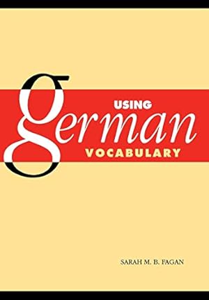 Bild des Verkufers fr Using German Vocabulary zum Verkauf von ZBK Books