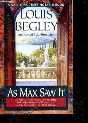 Seller image for As Max Saw It for sale by Le-Livre