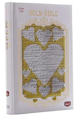 Immagine del venditore per NKJV, Sequin Sparkle and Change Bible, Silver/Gold, Hardcover: New King James Version venduto da -OnTimeBooks-