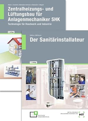 Bild des Verkufers fr Paketangebot Der Sanitrinstallateur + Zentralheizungs- und Lftungsbau fr Anlagenmechaniker zum Verkauf von AHA-BUCH GmbH
