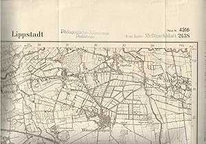 Seller image for Blatt 2438 Lippstadt (spter Nr. 4316).Topographische Karte 1 : 25.000 (4-cm-Karte). Ausgabe 1932 for sale by Paderbuch e.Kfm. Inh. Ralf R. Eichmann