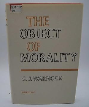 Seller image for The Object of Morality for sale by Easy Chair Books
