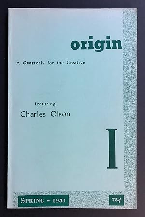 Seller image for Origin I (1; First Series) (Spring 1951) - featuring Charles Olson for sale by Philip Smith, Bookseller