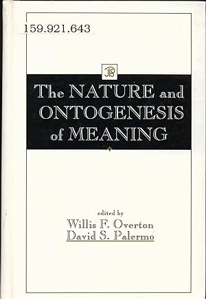 Image du vendeur pour The Nature and Ontogenesis of Meaning mis en vente par avelibro OHG