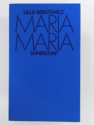 Image du vendeur pour Maria Maria: Drei Erzhlungen mis en vente par Leserstrahl  (Preise inkl. MwSt.)