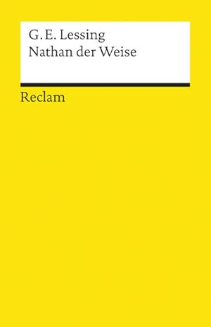 Bild des Verkufers fr Nathan der Weise. Ein dramatisches Gedicht in fnf Aufzgen: Textausgabe mit Anmerkungen/Worterklrungen (Reclams Universal-Bibliothek) zum Verkauf von Versandantiquariat Felix Mcke