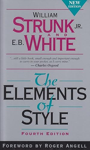 Image du vendeur pour The Elements of Style: Fourth Edition mis en vente par Adventures Underground