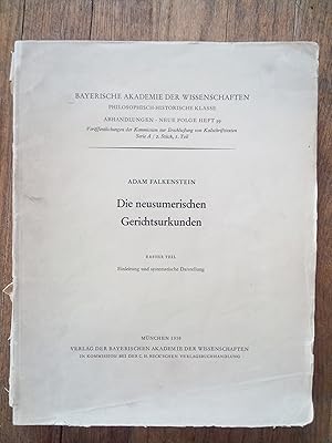 Seller image for Die Neusumerischen Gerichtsurkunden, 2 volumes for sale by Library of Religious Thought