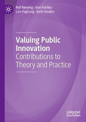 Bild des Verkufers fr Valuing Public Innovation : Contributions to Theory and Practice zum Verkauf von AHA-BUCH GmbH