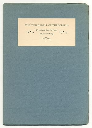 Image du vendeur pour The Third Idyll of Theocritus mis en vente par Between the Covers-Rare Books, Inc. ABAA