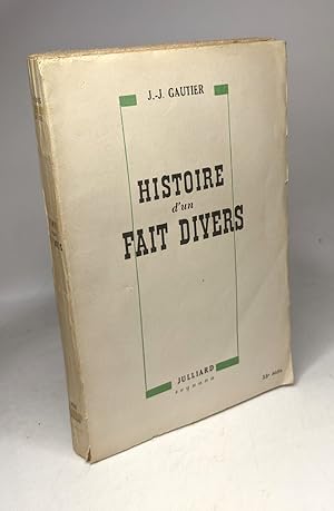 Seller image for Histoire d'un fait divers for sale by crealivres