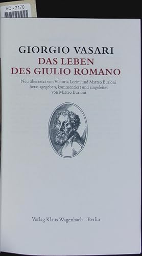 Seller image for Das Leben des Giulio Romano. for sale by Antiquariat Bookfarm