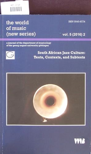 Seller image for South African Jazz culture. Texts, contexts, and subtexts. for sale by Antiquariat Bookfarm