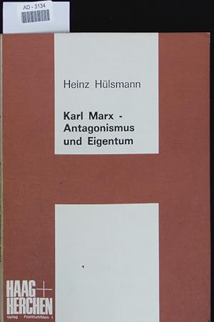 Bild des Verkufers fr Karl Marx - Antagonismus und Eigentum. zum Verkauf von Antiquariat Bookfarm