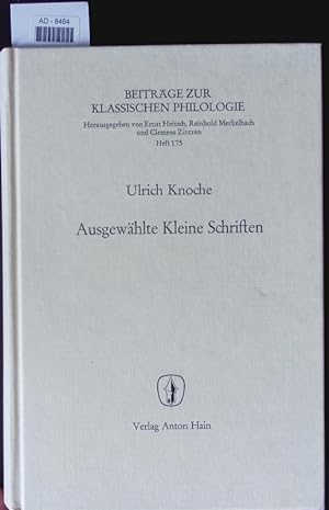 Seller image for Ausgewhlte kleine Schriften. for sale by Antiquariat Bookfarm