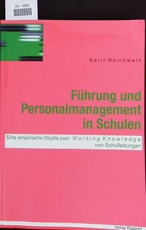 Bild des Verkufers fr Fhrung und Personalmanagement in Schulen. zum Verkauf von Antiquariat Bookfarm