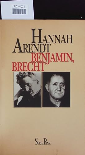 Bild des Verkufers fr Walter Benjamin. Bertolt Brecht. Zwei Essays. zum Verkauf von Antiquariat Bookfarm