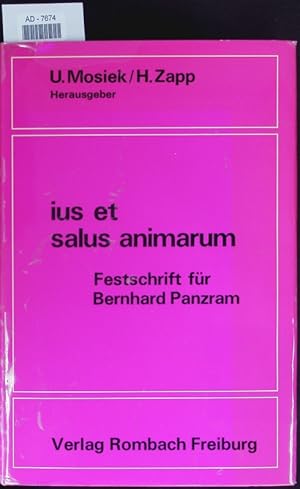 Bild des Verkufers fr Ius et salus animarum. Festschrift fr Bernhard Panzram. zum Verkauf von Antiquariat Bookfarm