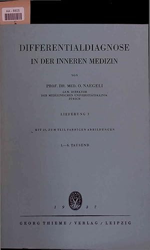 Seller image for Differentialdiagnose in der Inneren Medizin. for sale by Antiquariat Bookfarm