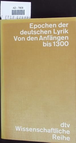 Bild des Verkufers fr Epochen der deutschen Lyrik. In 10 Bnden. zum Verkauf von Antiquariat Bookfarm