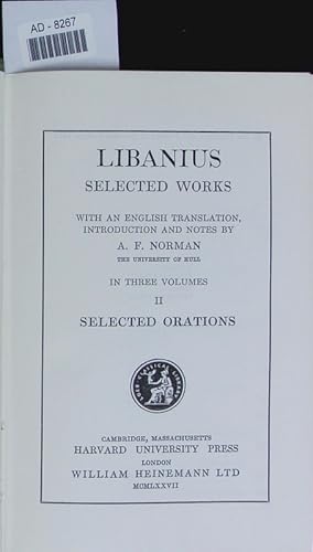 Seller image for Selected orations. for sale by Antiquariat Bookfarm