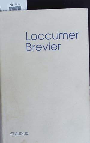 Bild des Verkufers fr Loccumer Brevier. zum Verkauf von Antiquariat Bookfarm