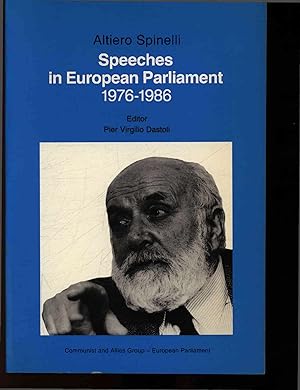 Bild des Verkufers fr Speeches in European Parliament 1976-1986. zum Verkauf von Antiquariat Bookfarm