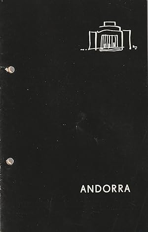 Bild des Verkufers fr Programmheft Max Frisch ANDORRA Premiere Februar 1966 Spielzeit 1965 / 66 Heft 3 zum Verkauf von Programmhefte24 Schauspiel und Musiktheater der letzten 150 Jahre