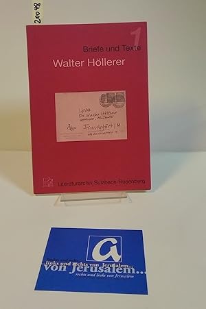 Imagen del vendedor de Walter Hllerer: Zu seinen Gedichten und seiner Lyrik-Anhologie Transit. a la venta por AphorismA gGmbH