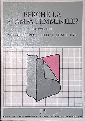 Immagine del venditore per Perch la stampa femminile? venduto da FolignoLibri