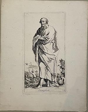 Antique print, etching | Personification of Eternity / Eeuwigheid, published ca. 1715, 1 p.