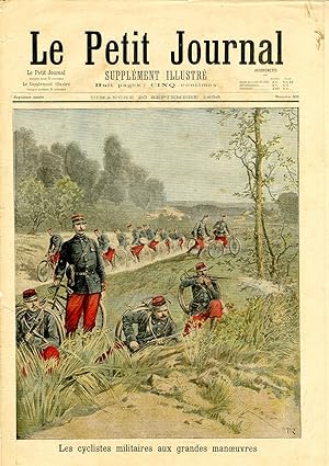 "LE PETIT JOURNAL N°305 du 20/9/1896" LES CYCLISTES MILITAIRES AUX GRANDES MANOEUVRES / Les diffé...