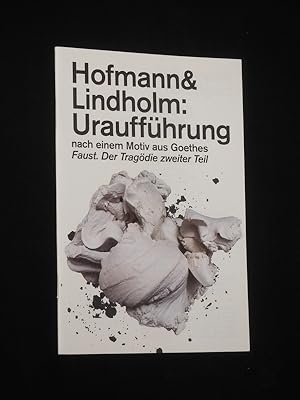 Imagen del vendedor de Programmheft 14 Schauspiel Stuttgart 2017/18. URAUFFHRUNG nach Goethe von Hofmann, Lindholm. Konzept/ Text/ Regie: Hannah Hofmann, Sven Lindholm, Raum: Julian Marbach. Mit Robert Christott, Roland Grschen, Lara Pietjou, Daniel Keller a la venta por Fast alles Theater! Antiquariat fr die darstellenden Knste