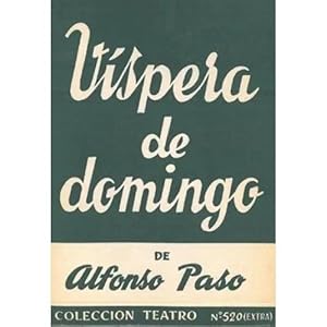 Seller image for VSPERA DE DOMINGO for sale by Urbano Librera Infinita