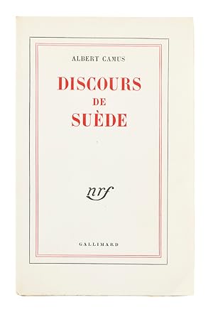 Imagen del vendedor de Discours de Sude. a la venta por Librairie Pierre Adrien Yvinec