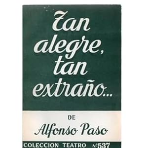 Seller image for TAN ALEGRE, TAN EXTRAO for sale by Urbano Librera Infinita