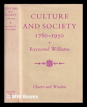 Imagen del vendedor de Culture and society 1780-1950 a la venta por MW Books