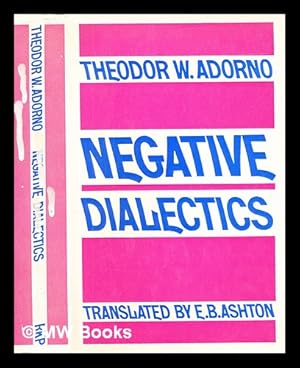 Seller image for Negative dialectics for sale by MW Books